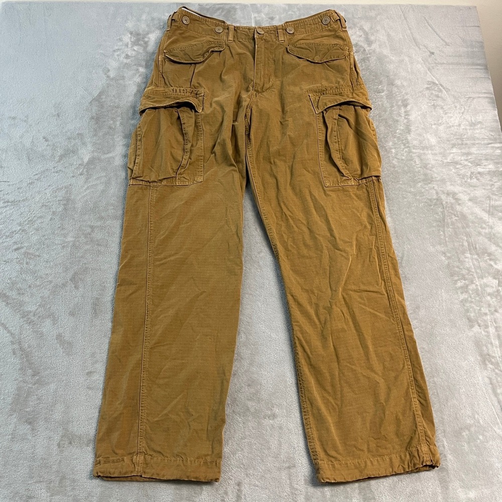 Vintage American Eagle Mens Cargo Pants Brown Ripstop 32x32 (34x31) Utility Gorp